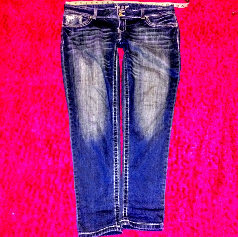 Amethyst Jeans Women's Skinny Dark Blue Denim